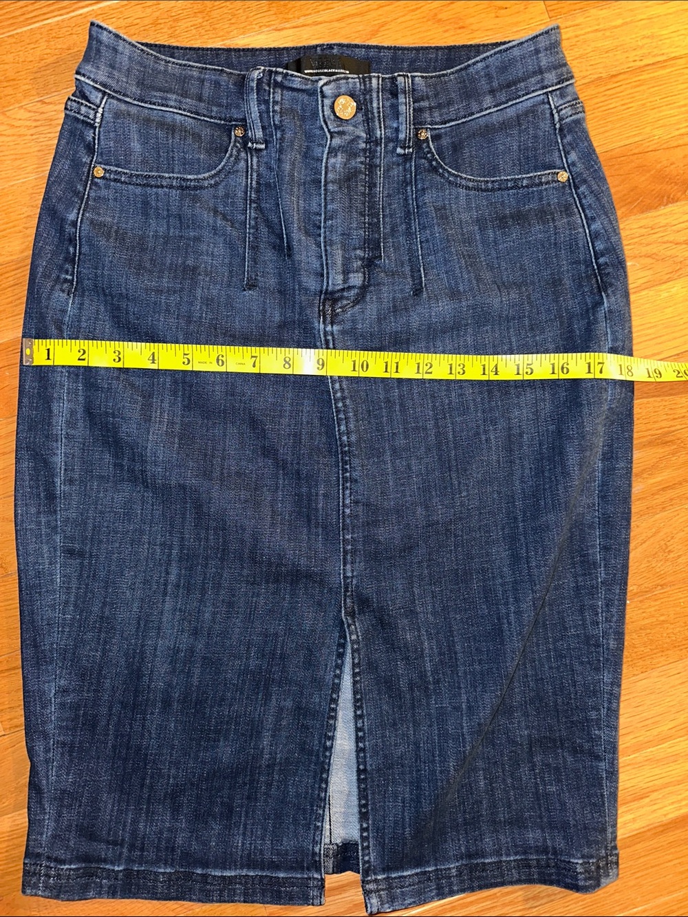 WHBM Denim Pencil Skirt - Picture 5 of 7